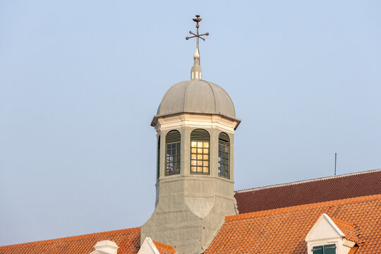 The clock tower of the Fatahillah Museum in Jakarta