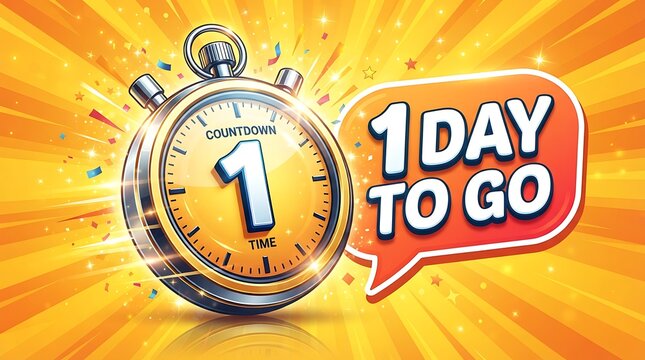 One Day Left Yellow Burst Timer Offer