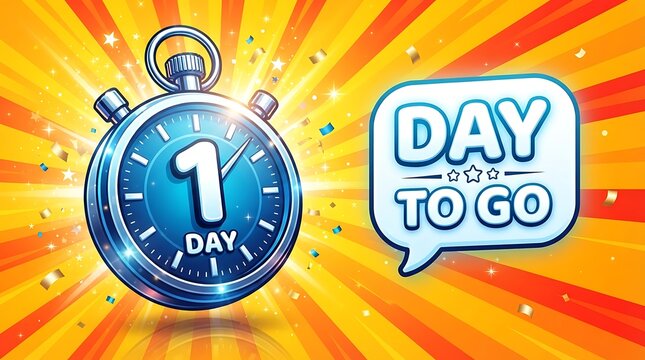 One Day Left Promotional Sale Badge