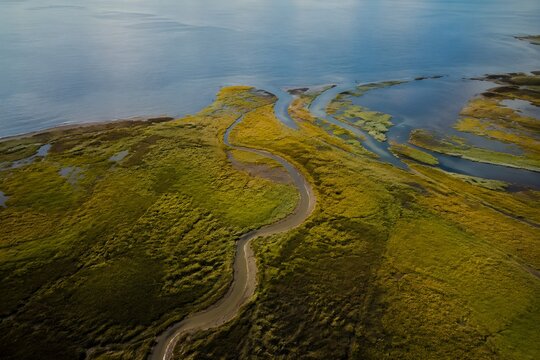 Small Stream Returning to Old Channel Before Branching Forward Symbolizing Relapse Redirection and Continued Recovery