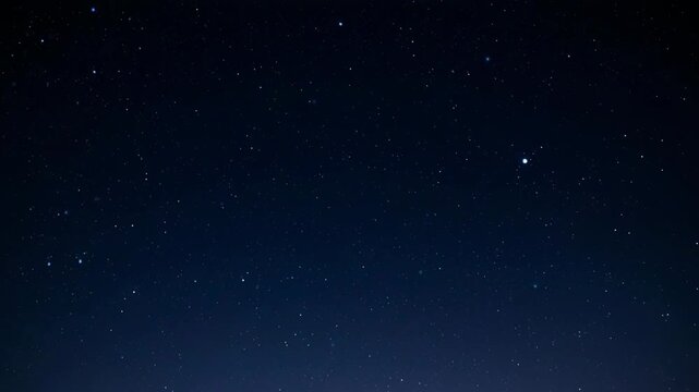 Timelapse of starry night sky with subtle motion