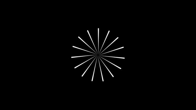 4k circle burst explosion animation, glowing line blast and shiny ellipse rings, geometric firework sparks, pop-up motion graphics overlay for cinematic video transitions