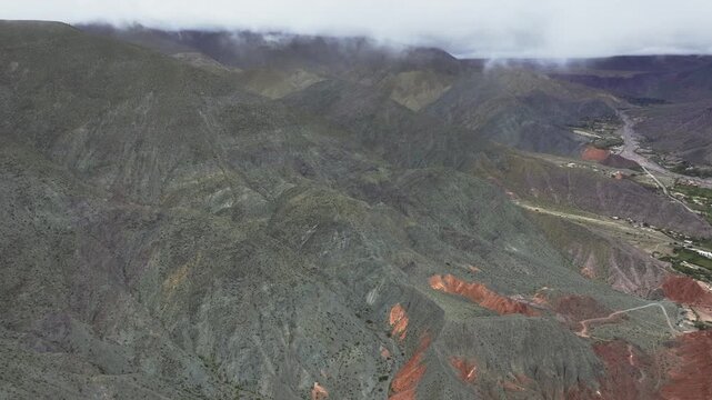Andean highland valley near Purmamarca in northwest Argentina