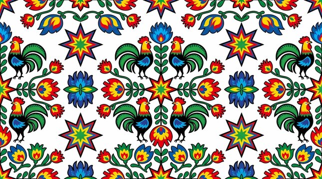 seamless pattern with flowers