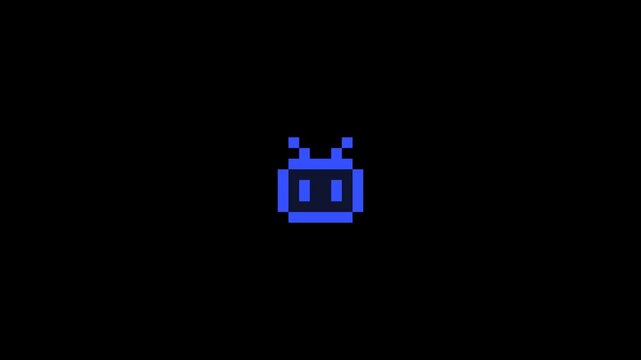 Robot Face Pixel Art Animation Loop