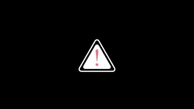 Alert warning sign Exclamation symbol, danger signal icon