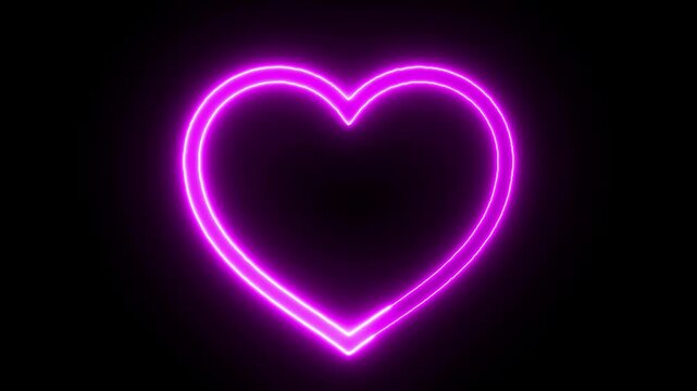 Minimalist digital interface design featuring a simple text label for a love icon video file on dark background