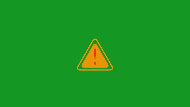 Alert warning sign Exclamation symbol, danger signal icon