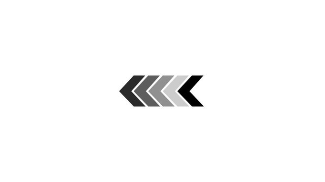 Left, directional, arrow, loop, animation, animated, arrows, for, the, overlay, video, layer, icon, concept
