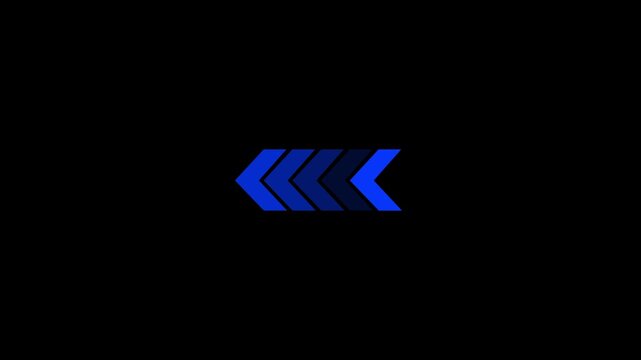 Left, directional, arrow, loop, animation, animated, arrows, for, the, overlay, video, layer, icon, concept