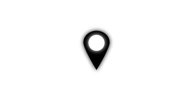 Map pointer icon set with pin symbols for navigation and location markers 4k