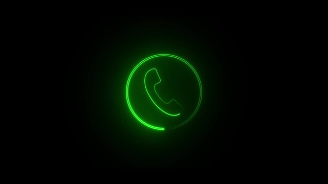 incoming, call, icon, animation, concept, smart, mobile, phone, screen