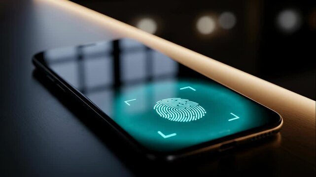 Smartphone fingerprint authentication: unlocking and security confirmation sequence