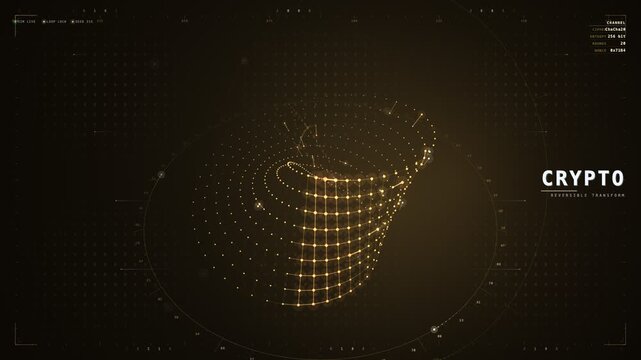 Amber crypto cipher spiral with reversible transform grid motion