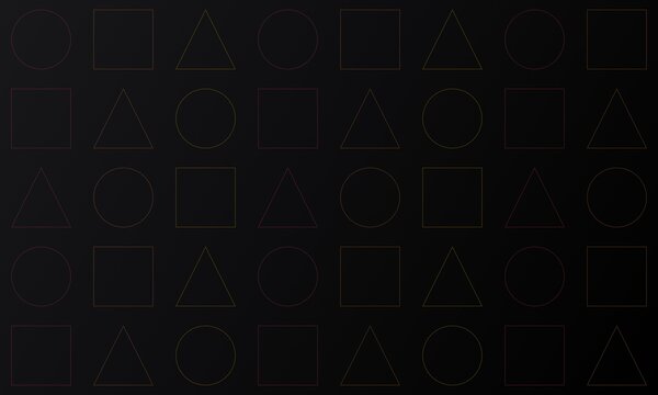 Geometric pattern with circles squares and triangles