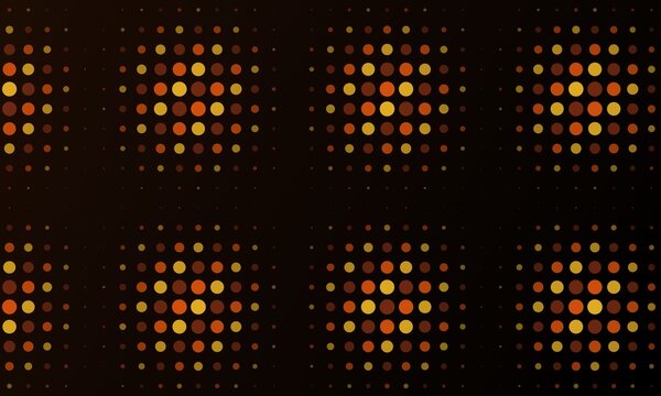 Abstract colorful geometric pattern of circles and squares