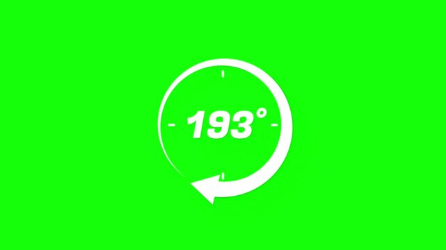 360 Degree Rotation Arrow Circular Motion Animation