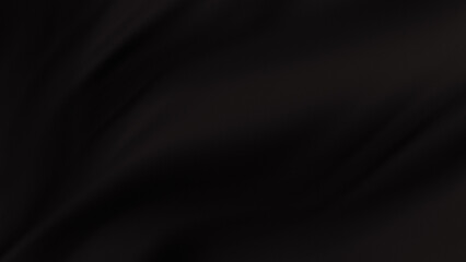Fototapeta premium close-up of a deep black fabric surface that is incredibly soft and luxurious, highlighting subtle contours and waves of depth