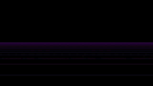 Retro futuristic purple wireframe landscape grid with alpha channel and transparent background