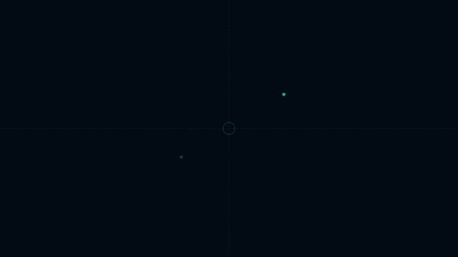 Minimalist hud interface with pulsing digital circles and data points for futuristic ui animation 4k