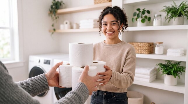 Authentic POV of Teenager with Toilet Paper