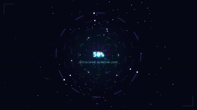 Quantum Loop Initialization Loading Screen Animation