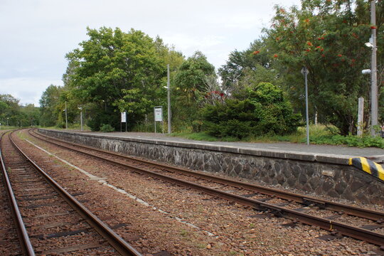 釧網本線の風景　JR川湯温泉駅　