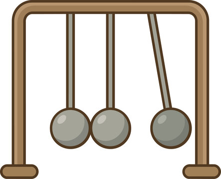 Newtons Cradle Physics Momentum Science Illustration
