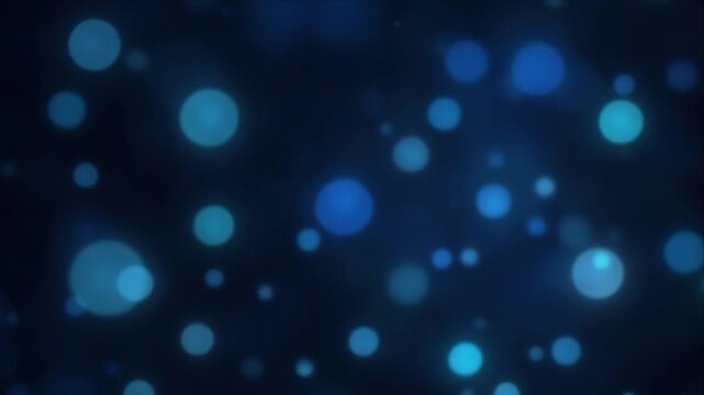 Blue bokeh abstract light background with dreamy circle glow soft blur and elegant shimmer pattern creating gentle soft dreamy wallpaper texture digital art backdrop
