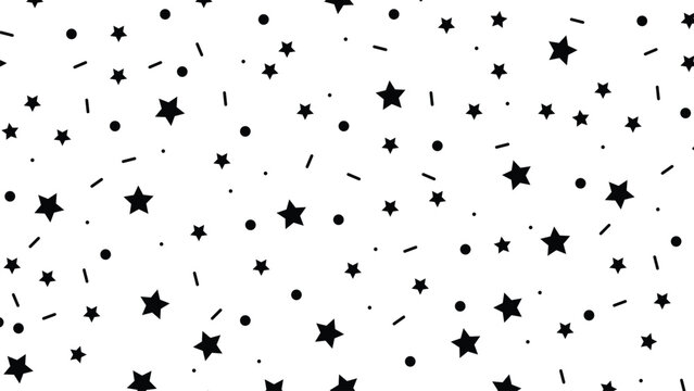 Star pattern of black stars arranged in decorative layout.