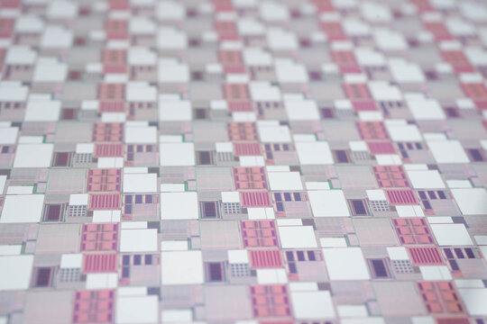 Silicon wafer for manufacturing semiconductor of integrated circuit.