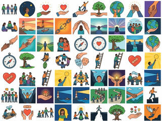 Fototapeta premium World Suicide Prevention Day: Support and Mental Health Awareness