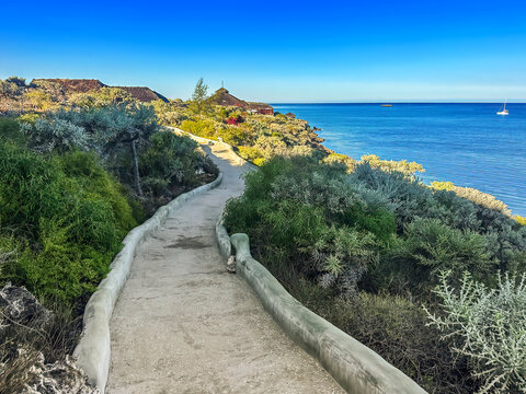 A Path in the Early Morning on the Mozambique Channel in Southwest Madagascar	