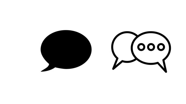 Chat icon isolated on transparent background. Modern PNG symbol for messaging, conversation, communication, live chat, apps, websites, UI and graphic design projects