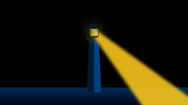 Lighthouse Beacon Rotating Light Animation