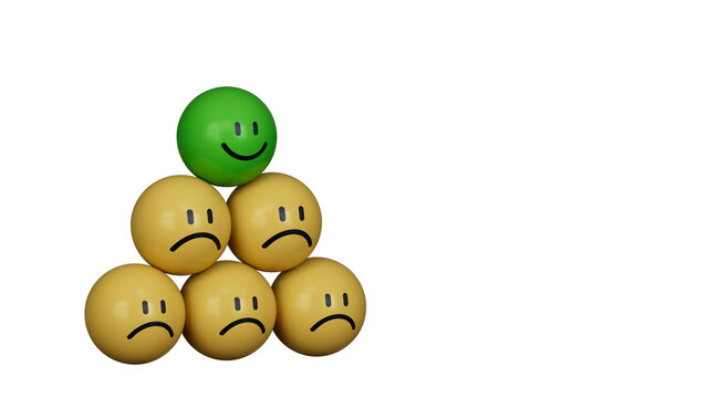 The best business services rate the customer experience. sorted by service level Satisfaction Survey Concept With a business yellow block, choose a smiley face on the top yellow block.