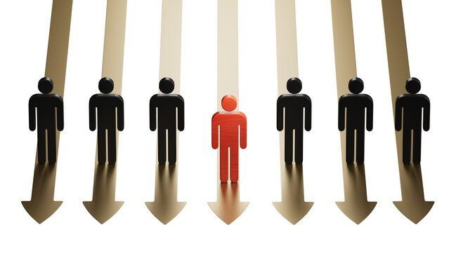 Leadership. Arrows.Leadership with business success concept. Leadership with business success concept.Supports PNG files with transparent backgrounds.