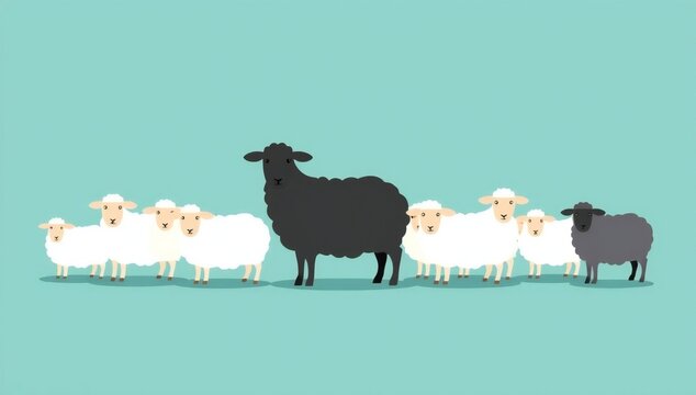 Black sheep among white sheep