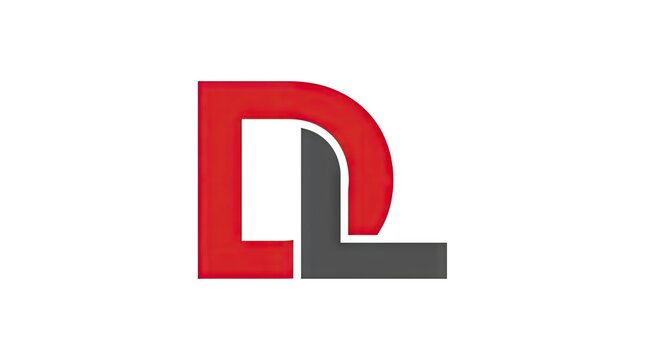 Red and grey interlocking DL letter logo.