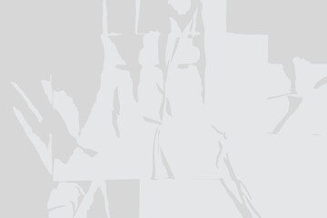 Fototapeta premium Wrinkled white paper texture with partially peeled rectangular sections
