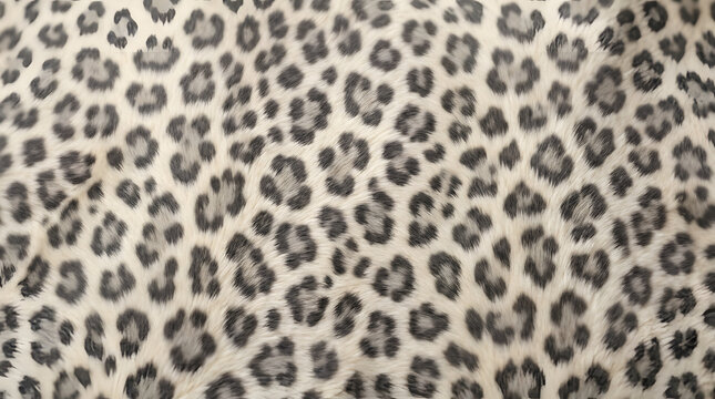 Close-up of Leopard Print Pattern with Beige and Black Spots