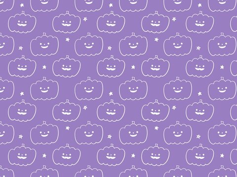 ハロウィン　かわいいカボチャのパターン