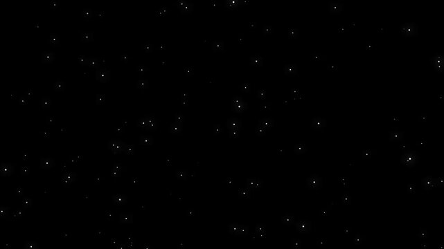 Abstract background. Stars in the night sky animation. Time lapse of moving galaxy milky way in starry sky. Flying through the stars in outer space motion graphic. luxury night sky glitter twinkle.