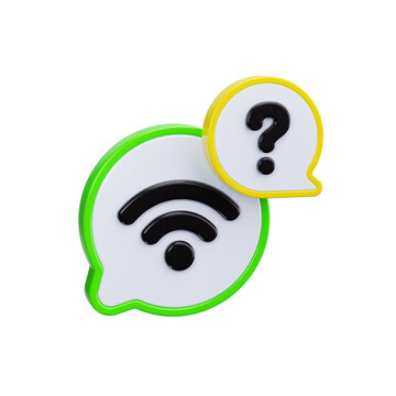 Wi Fi 3d render icons
