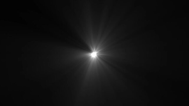 Animation white cc light rays Glitter, shiny, bright, flare footage Isolated white light rays, Shine or sun effect on cc light ray effect on black screen cc light. gleam, flicker, glowing, visual, mot