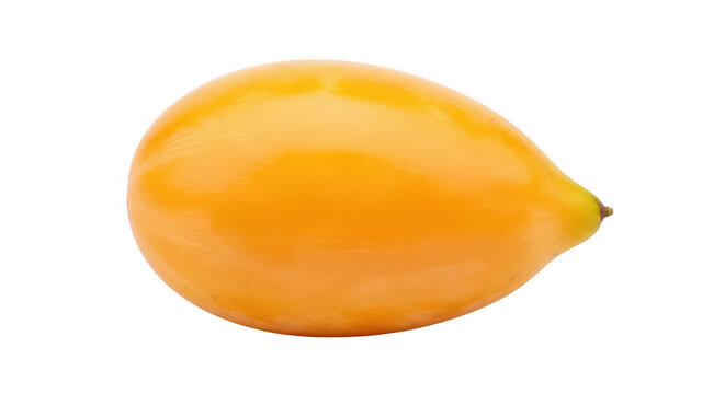 Ripe yellow canistel fruit with smooth skin for tropical organic food recipes.