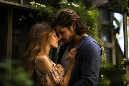 Adult love contemplation affectionate.