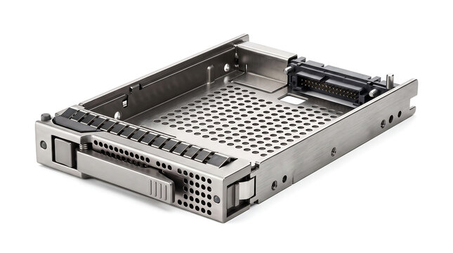 Secure server disk tray caddy for cybersecurity and digital privacy