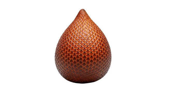 A single salak fruit, also known as snake fruit, with textured skin.