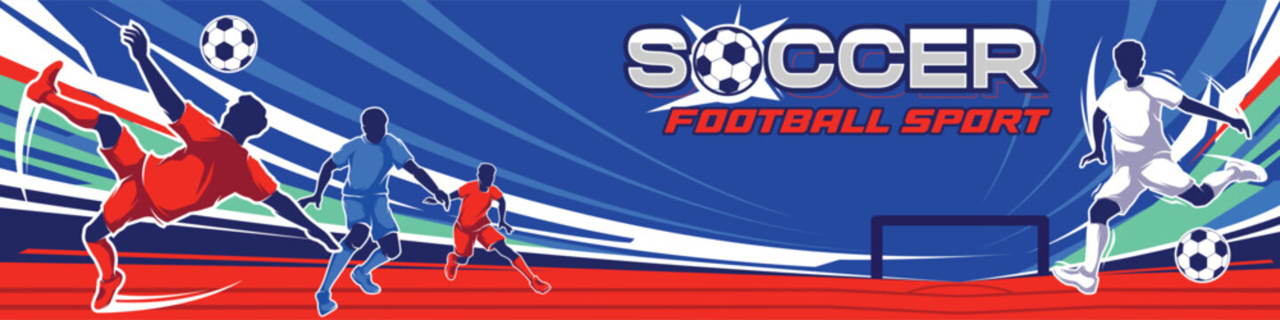 Football Sports Background Vector. International Sports Day Illustration. Graphic Design for the decoration of gift certificates, banners, and flyer